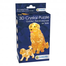 Crystal Puzzle - Golden Retrieverpaar