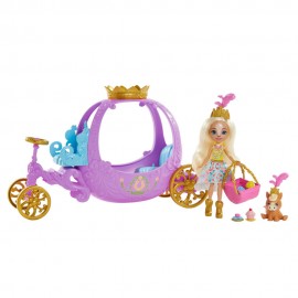 Mattel GYJ16 Enchantimals Royals Königliche Kutsche
