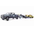 Bruder 02504 RAM 2500 Power Wagon und BRUDER Roadster Racing Team