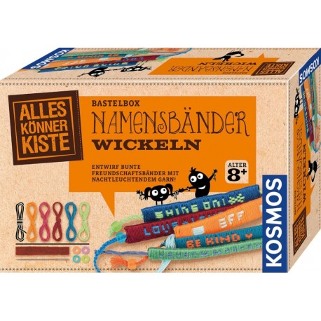 Kosmos Namensbänder wickeln