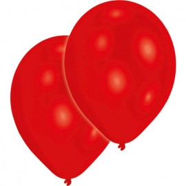 10 Latexballons Standard rot 27,5 cm/11''