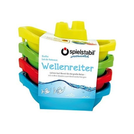 Spielstabil Wellenreiter Minibootset 4er-Set