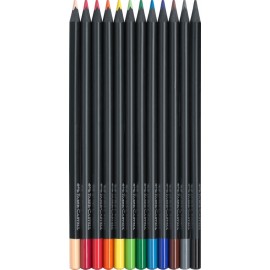 Faber-Castell Buntstifte Black Edition 12er Kartonetui