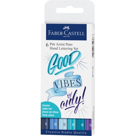 Faber-Castell Tuschestift Pitt Artist Pen Lettering 6x Faber-Castell