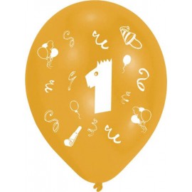 8 Latexballons 1 2-seitig bedruckt 25,4 cm/10''