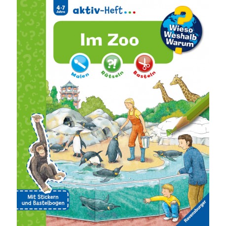 Ravensburger 32688 Wieso? Weshalb? Warum? aktiv-Heft: Im Zoo