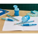 Ergonomischer Dosen-Spitzer für Linkshänder - STABILO EASYsharpener - 3 in 1 - blau