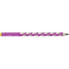 Ergonomischer Dreikant-Bleistift für Linkshänder - STABILO EASYgraph in pink - Einzelstift - Härtegr