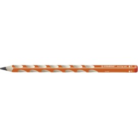 Ergonomischer Dreikant-Bleistift für Rechtshänder - STABILO EASYgraph in orange - Einzelstift - Härt