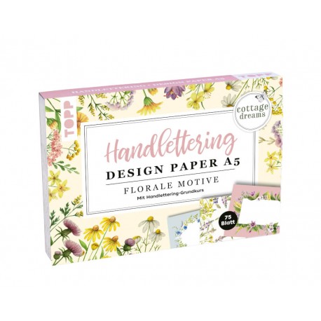 TOPP Handlettering Design PaperA5 Florale Motive