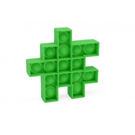 Bubble Fidget - Würfel Puzzleteil grün