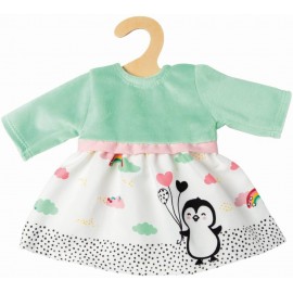 Puppen-Kleid Pinguin Pünktchen, Gr. 35-45 cm