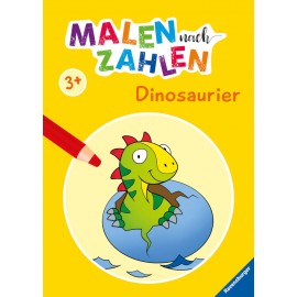 Ravensburger 48996 Malen nach Zahlen ab 3 Jahren: Dinosaurier