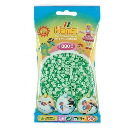 Hama® Bügelperlen midi Beutel 1.000 Stück pastell-mint