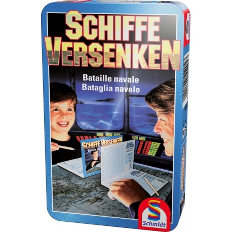 Schmidt Spiele Schiffe versenken Mitbringspiel in der Metalldose
