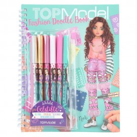 TOPModel Fashion Doodle Book mit Gelstiften