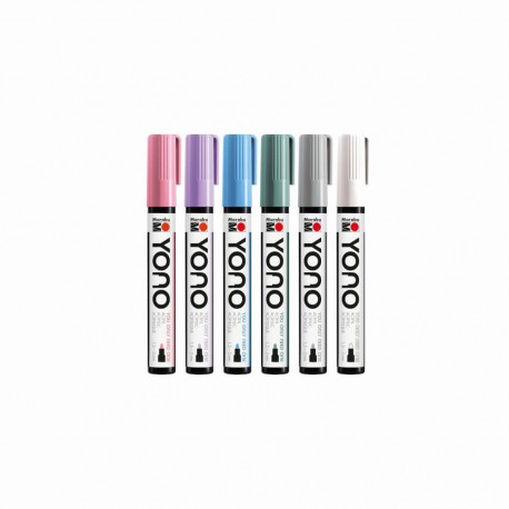 Marabu YONO Marker Set PASTEL, 6 x 1,5-3 mm