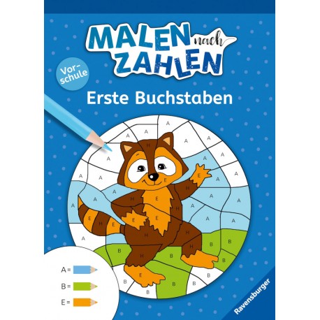 Ravensburger 48976 Malen nach Zahlen, Vorschule: Erste Buchstaben