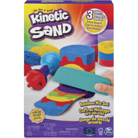 Spin Master Kinetic Sand Rainbow Mix Set 383 Gramm