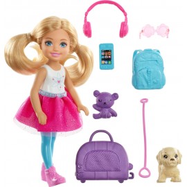 Mattel FWV20 Barbie® Reise Chelsea Puppe und Zubehör