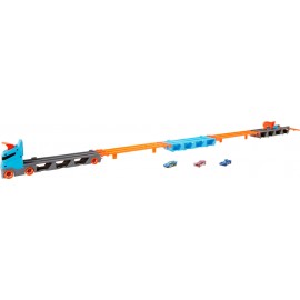 Mattel GVG37 Hot Wheels 2-in-1 Rennbahn Transporter