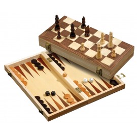 Philos Schach-Backgammon -Dame-Set, Feldgröße 40 mm