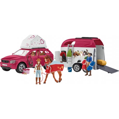 Schleich 42535 Horse Club Abenteuer mit Auto und Pferdeanhänger