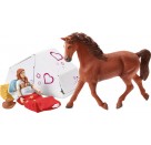 Schleich 42535 Horse Club Abenteuer mit Auto und Pferdeanhänger