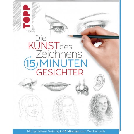 Kunst des Zeichnens 15 Min.-Gesichter