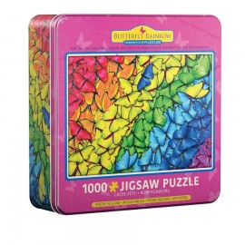 EuroGraphics Puzzle Schmetterling Regenbogen Puzzledose