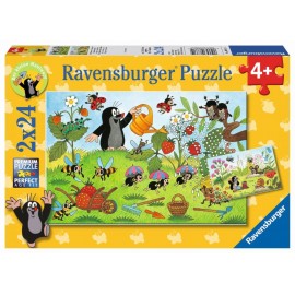 Ravensburger 08861 Puzzle Der Maulwurf im Garten 2x24 Teile