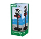 BRIO 63386200 Blinkendes Bahnsignal, ab 3 Jahren, Kunststoff, mehrfarbig