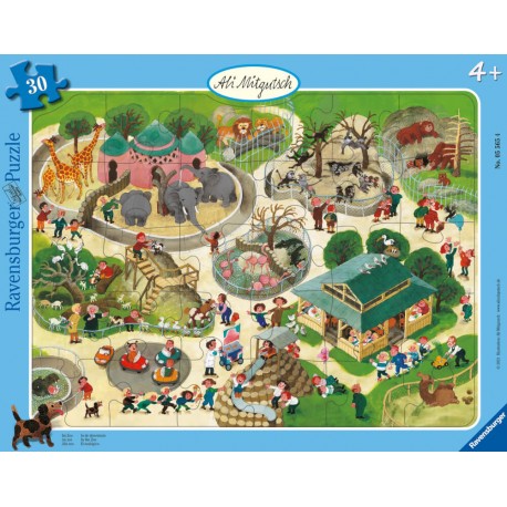 Ravensburger 05565 Puzzle Ali Mitgutsch: Im Zoo 30 Teile