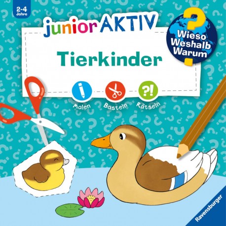 Ravensburger 60023 Wieso? Weshalb? Warum? junior AKTIV: Tierkinder