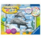 Ravensburger 28468 Malen nach Zahlen Freundliche Delfine Serie E