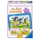 Ravensburger 06571 My first Puzzle Gute Tierfreunde 3 x 6 Teile