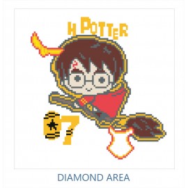 DOTZ® Box Original Diamond Painting ''Harry Potter'' 28 x 28 cm kein Rahmen nötig ab 8 Jahren, Art.-