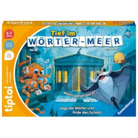 Ravensburger tiptoi 00103 Tief im Wörter-Meer, Spiel für Kinder von 5-7 Jahren, für 1-4 Spieler