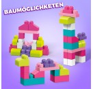 Mattel Mega Bloks Bausteinebeutel - Medium 60 Teile - pinkfarben