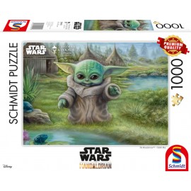 Schmidt Spiele 59955 Puzzle Thomas Kinkade Lucas Film The Mandalorian Childs Play 1.000 Teile