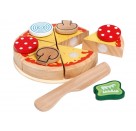 Pizza aus Holz