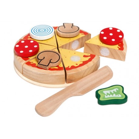 Pizza aus Holz