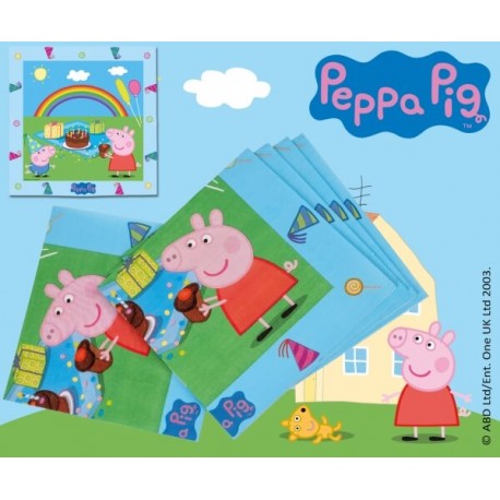 Peppa Pig Servietten 33x33 cm 20 Stück