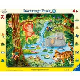 Ravensburger 06171 Rahmenpuzzle Dschungelbewohner 24 Teile