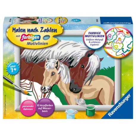 Ravensburger 28469 Malen nach Zahlen Liebevolle Stute Serie E