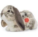 Teddy Hermann Widderkaninchen liegend grau-weiß 30 cm