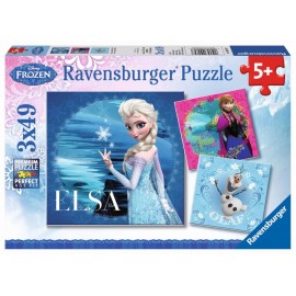 Ravensburger 09269 Puzzle Disney Die Eiskönigin - Elsa, Anna & Olaf 3x49 Teile