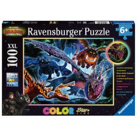 Ravensburger 13710 Puzzle Leuchtende Dragons 100 Teile XXL