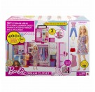 Mattel HGX57 Barbie Traumkleiderschrank und blonde Puppe, über 60 cm Breiter Schrank, mehr als 30 Te