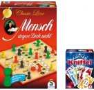 Schmidt Spiele Bundle Mensch ärgere dich nicht Classic Line plus Kniffel Kartenspiel